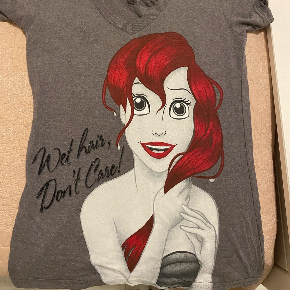 Disney store classic ! Little mermaid t shirt size small.